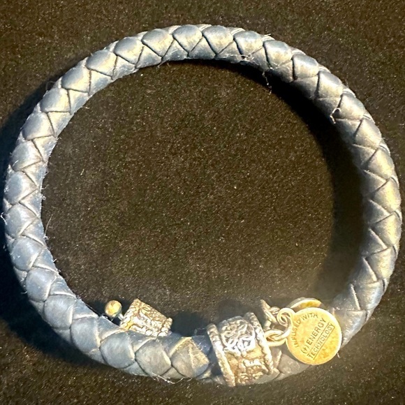 Alex and Ani Blue and Silver Bracelet - Picture 1 of 6